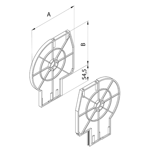 Scheidingswand rolluikkast SKB